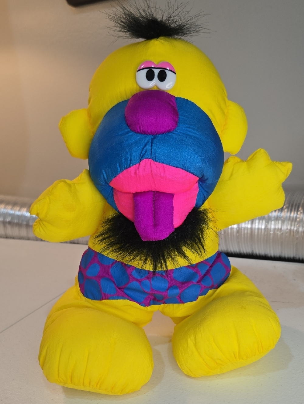 Vintage Fisher-Price Yellow Grunting Caveman. (1992)